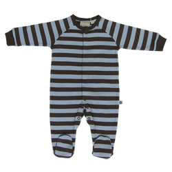 Brown Stripe Sleepsuit