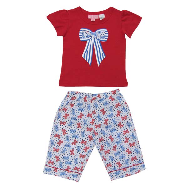 Bow Print Pj Set