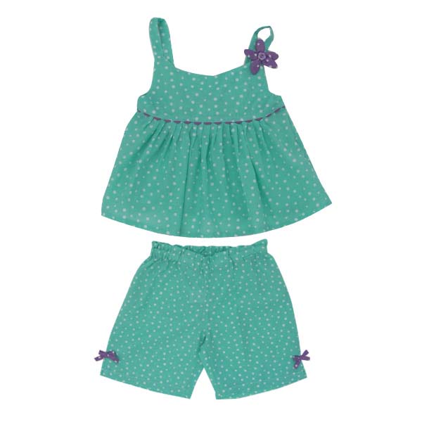 Green Spot Summer Pj Set