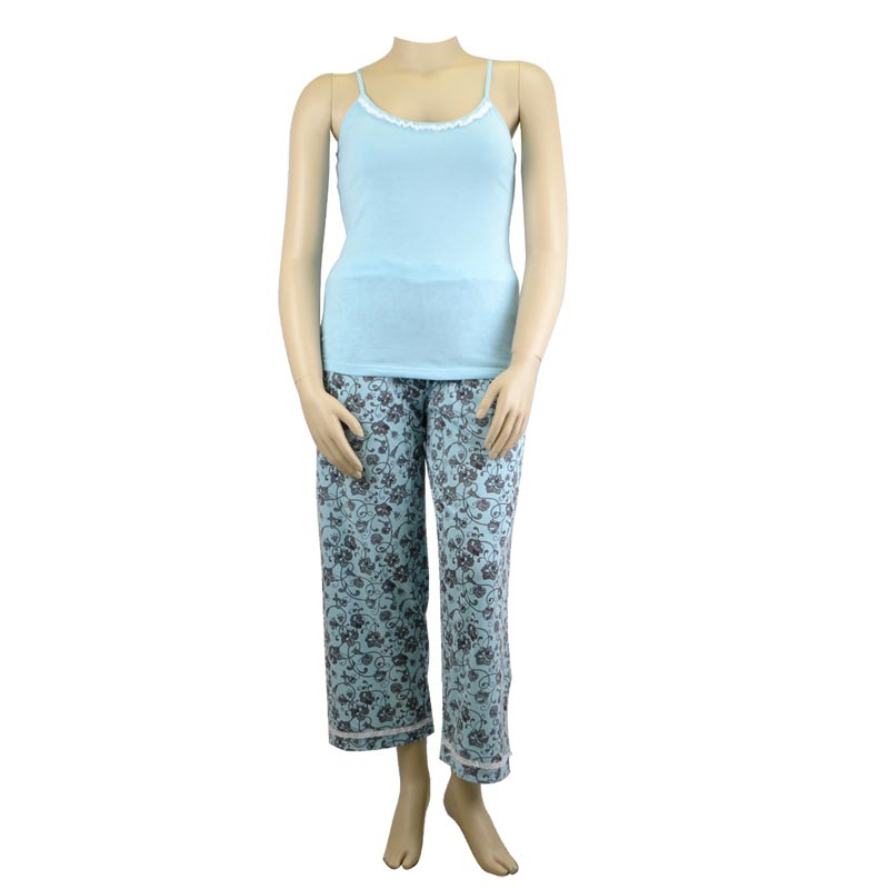 Aqua Florals Pj Set