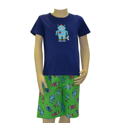 Retro Robot Pj Set