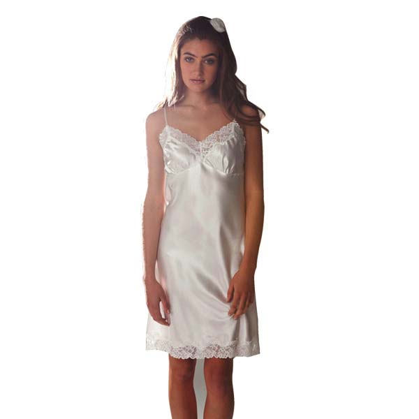 Ivory Satin Chemise