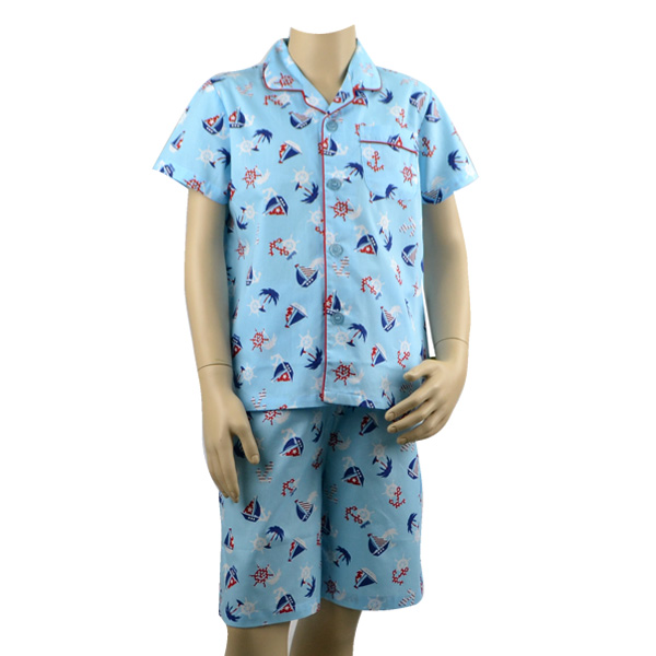 Nautical Print Woven Pjs