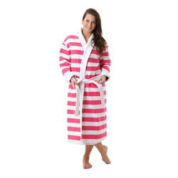 Hot Pink Stripe Robe